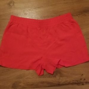 Coral Rayon high waisted shorts
